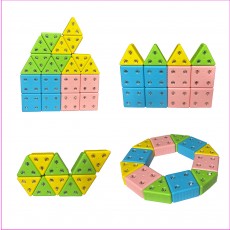 키즈창의블럭 사각(24p)+ 삼각(30p)