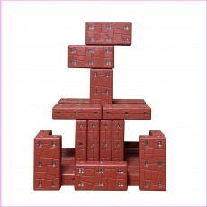 적색 자석벽돌16cm 48p